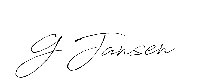 Best and Professional Signature Style for G Jansen. Antro_Vectra Best Signature Style Collection. G Jansen signature style 6 images and pictures png