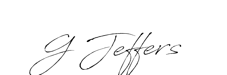 G Jeffers stylish signature style. Best Handwritten Sign (Antro_Vectra) for my name. Handwritten Signature Collection Ideas for my name G Jeffers. G Jeffers signature style 6 images and pictures png