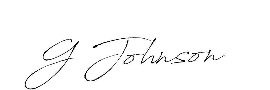 Design your own signature with our free online signature maker. With this signature software, you can create a handwritten (Antro_Vectra) signature for name G Johnson. G Johnson signature style 6 images and pictures png