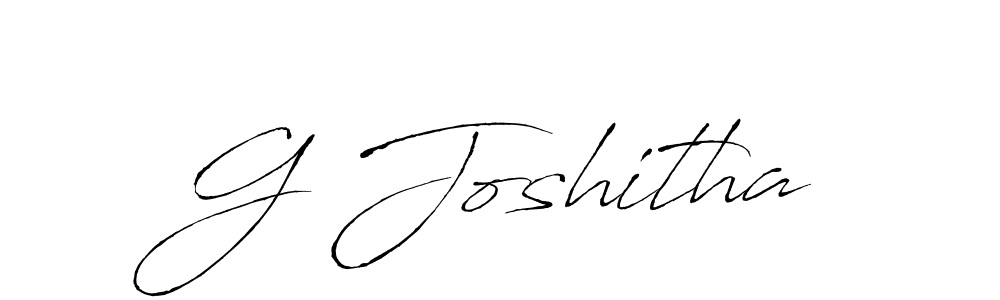 How to make G Joshitha name signature. Use Antro_Vectra style for creating short signs online. This is the latest handwritten sign. G Joshitha signature style 6 images and pictures png