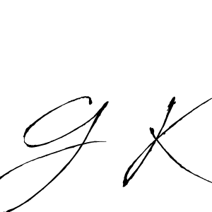 Use a signature maker to create a handwritten signature online. With this signature software, you can design (Antro_Vectra) your own signature for name G K. G K signature style 6 images and pictures png