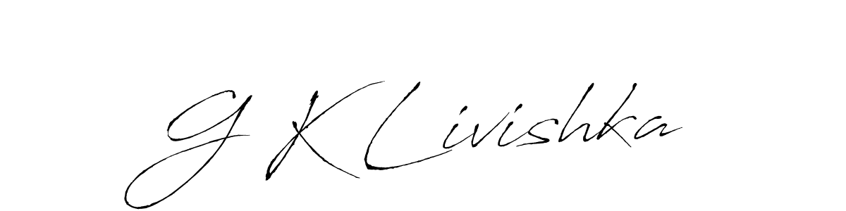 Also You can easily find your signature by using the search form. We will create G K Livishka name handwritten signature images for you free of cost using Antro_Vectra sign style. G K Livishka signature style 6 images and pictures png