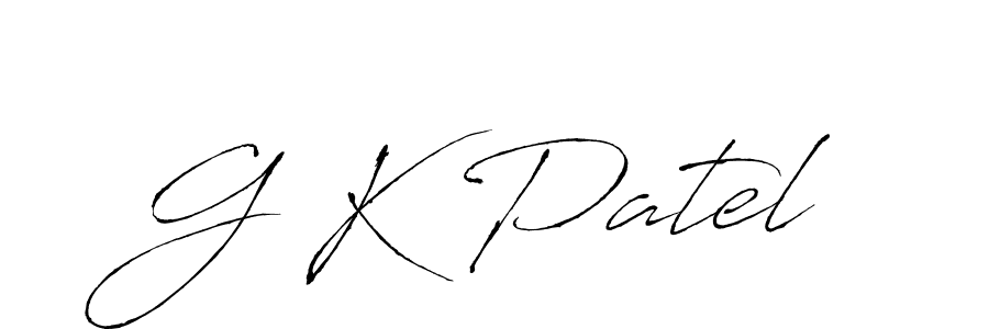 Also we have G K Patel name is the best signature style. Create professional handwritten signature collection using Antro_Vectra autograph style. G K Patel signature style 6 images and pictures png