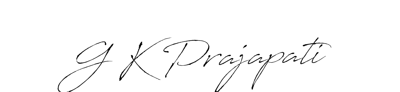 Similarly Antro_Vectra is the best handwritten signature design. Signature creator online .You can use it as an online autograph creator for name G K Prajapati. G K Prajapati signature style 6 images and pictures png