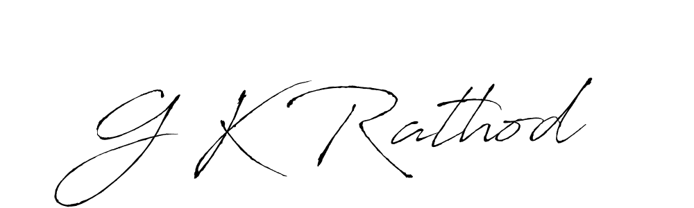 G K Rathod stylish signature style. Best Handwritten Sign (Antro_Vectra) for my name. Handwritten Signature Collection Ideas for my name G K Rathod. G K Rathod signature style 6 images and pictures png