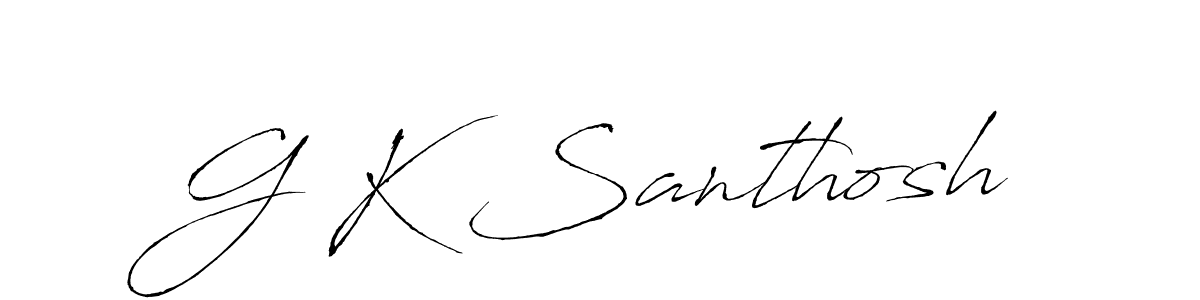 Once you've used our free online signature maker to create your best signature Antro_Vectra style, it's time to enjoy all of the benefits that G K Santhosh name signing documents. G K Santhosh signature style 6 images and pictures png