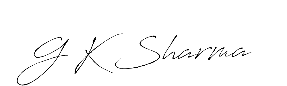 How to make G K Sharma name signature. Use Antro_Vectra style for creating short signs online. This is the latest handwritten sign. G K Sharma signature style 6 images and pictures png