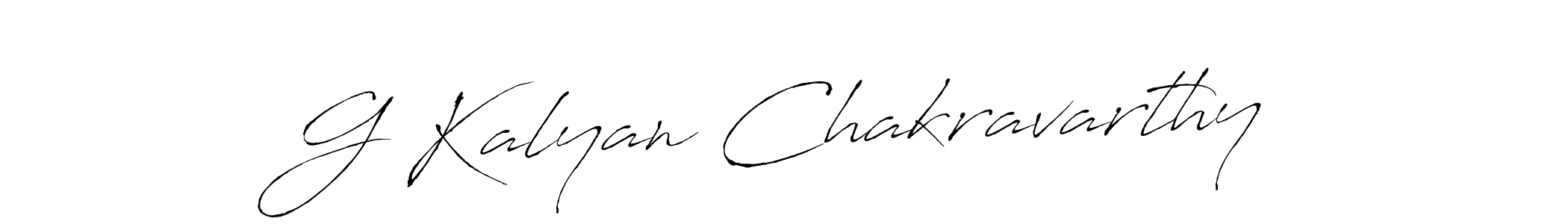 How to make G Kalyan Chakravarthy name signature. Use Antro_Vectra style for creating short signs online. This is the latest handwritten sign. G Kalyan Chakravarthy signature style 6 images and pictures png