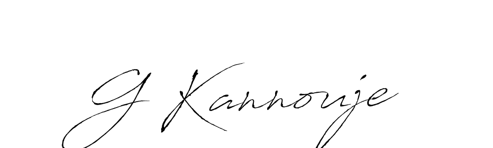 The best way (Antro_Vectra) to make a short signature is to pick only two or three words in your name. The name G Kannouje include a total of six letters. For converting this name. G Kannouje signature style 6 images and pictures png