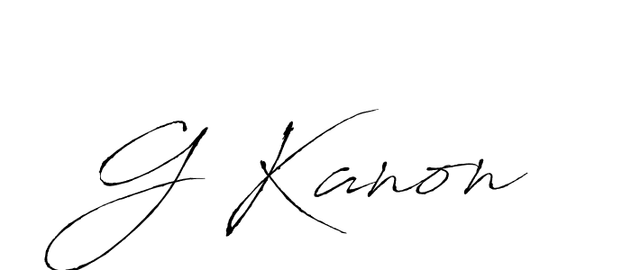 How to make G Kanon name signature. Use Antro_Vectra style for creating short signs online. This is the latest handwritten sign. G Kanon signature style 6 images and pictures png