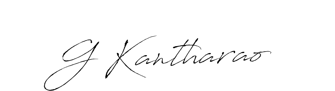 Make a beautiful signature design for name G Kantharao. With this signature (Antro_Vectra) style, you can create a handwritten signature for free. G Kantharao signature style 6 images and pictures png