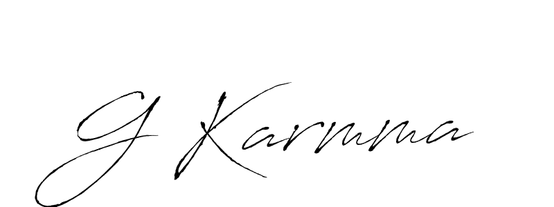 How to make G Karmma signature? Antro_Vectra is a professional autograph style. Create handwritten signature for G Karmma name. G Karmma signature style 6 images and pictures png