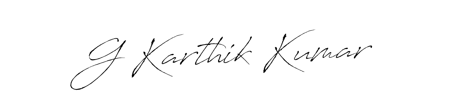 Use a signature maker to create a handwritten signature online. With this signature software, you can design (Antro_Vectra) your own signature for name G Karthik Kumar. G Karthik Kumar signature style 6 images and pictures png