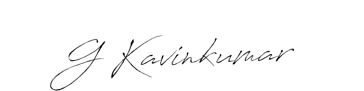 How to make G Kavinkumar name signature. Use Antro_Vectra style for creating short signs online. This is the latest handwritten sign. G Kavinkumar signature style 6 images and pictures png