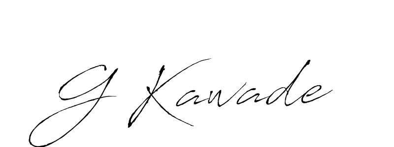 Also we have G Kawade name is the best signature style. Create professional handwritten signature collection using Antro_Vectra autograph style. G Kawade signature style 6 images and pictures png