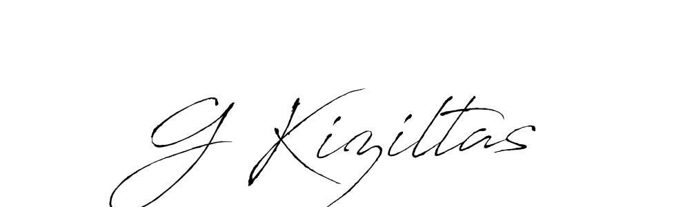 How to make G Kiziltas signature? Antro_Vectra is a professional autograph style. Create handwritten signature for G Kiziltas name. G Kiziltas signature style 6 images and pictures png