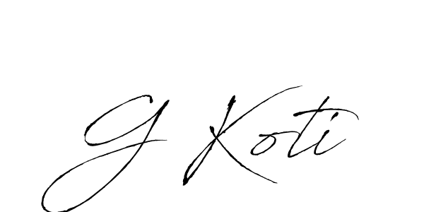 How to make G Koti name signature. Use Antro_Vectra style for creating short signs online. This is the latest handwritten sign. G Koti signature style 6 images and pictures png