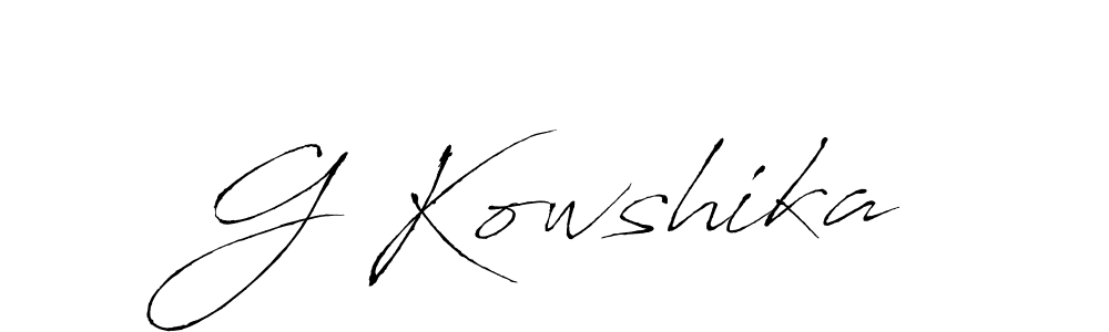 Also we have G Kowshika name is the best signature style. Create professional handwritten signature collection using Antro_Vectra autograph style. G Kowshika signature style 6 images and pictures png