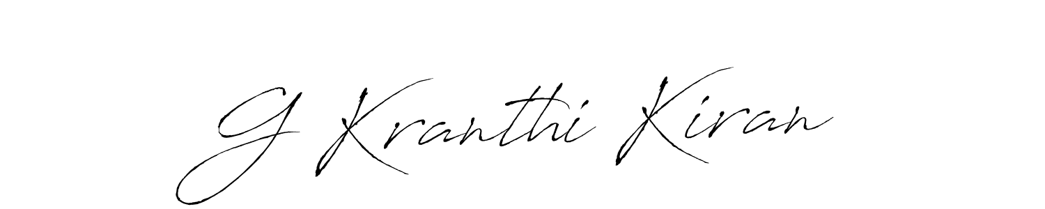 Similarly Antro_Vectra is the best handwritten signature design. Signature creator online .You can use it as an online autograph creator for name G Kranthi Kiran. G Kranthi Kiran signature style 6 images and pictures png