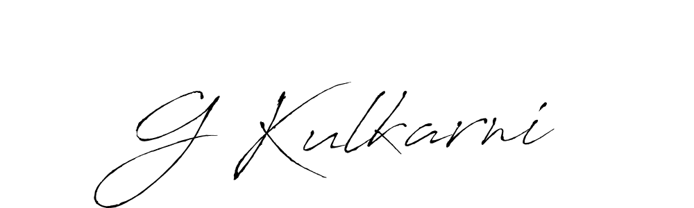 G Kulkarni stylish signature style. Best Handwritten Sign (Antro_Vectra) for my name. Handwritten Signature Collection Ideas for my name G Kulkarni. G Kulkarni signature style 6 images and pictures png