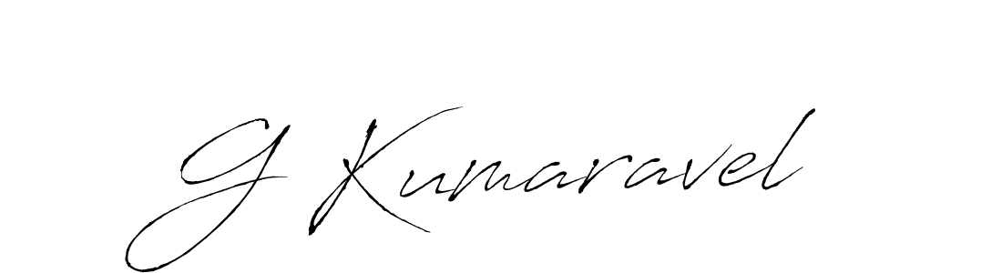 How to make G Kumaravel name signature. Use Antro_Vectra style for creating short signs online. This is the latest handwritten sign. G Kumaravel signature style 6 images and pictures png