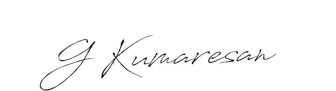 Similarly Antro_Vectra is the best handwritten signature design. Signature creator online .You can use it as an online autograph creator for name G Kumaresan. G Kumaresan signature style 6 images and pictures png