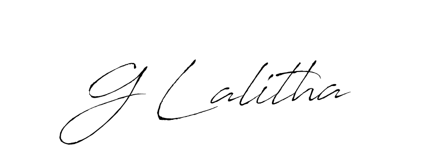 Use a signature maker to create a handwritten signature online. With this signature software, you can design (Antro_Vectra) your own signature for name G Lalitha. G Lalitha signature style 6 images and pictures png
