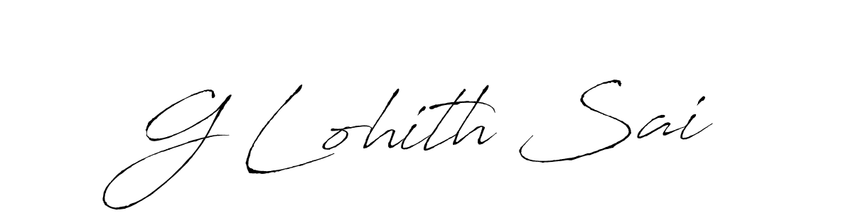 How to make G Lohith Sai name signature. Use Antro_Vectra style for creating short signs online. This is the latest handwritten sign. G Lohith Sai signature style 6 images and pictures png