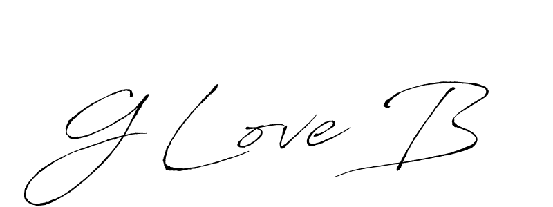 G Love B stylish signature style. Best Handwritten Sign (Antro_Vectra) for my name. Handwritten Signature Collection Ideas for my name G Love B. G Love B signature style 6 images and pictures png