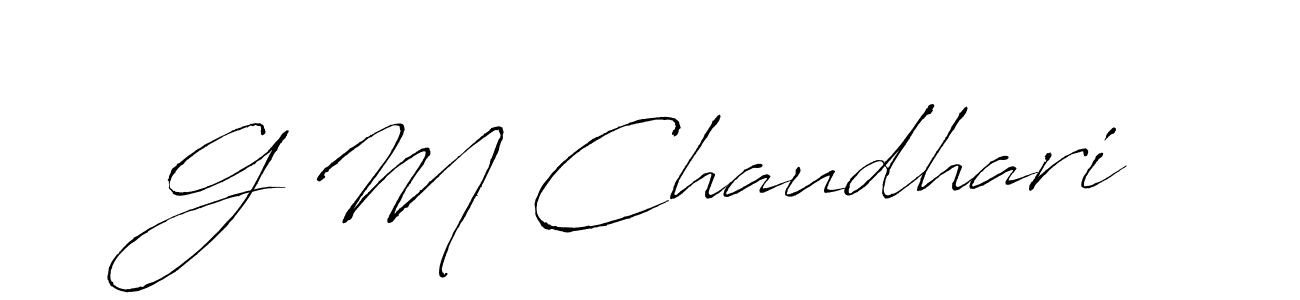 Make a beautiful signature design for name G M Chaudhari. Use this online signature maker to create a handwritten signature for free. G M Chaudhari signature style 6 images and pictures png