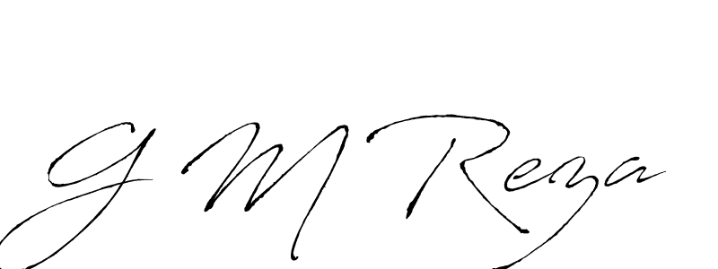 You should practise on your own different ways (Antro_Vectra) to write your name (G M Reza) in signature. don't let someone else do it for you. G M Reza signature style 6 images and pictures png