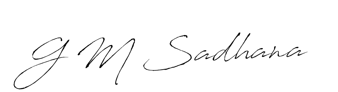 Make a beautiful signature design for name G M Sadhana. Use this online signature maker to create a handwritten signature for free. G M Sadhana signature style 6 images and pictures png