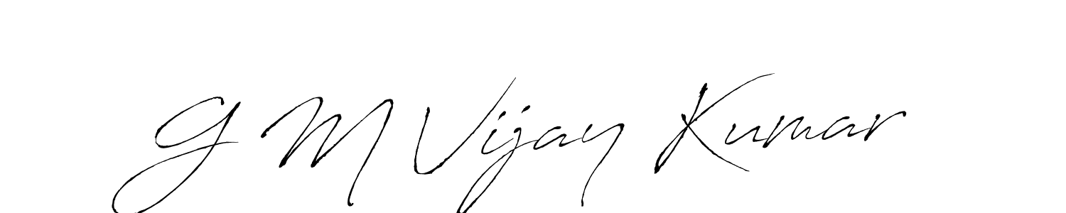 Make a beautiful signature design for name G M Vijay Kumar. Use this online signature maker to create a handwritten signature for free. G M Vijay Kumar signature style 6 images and pictures png