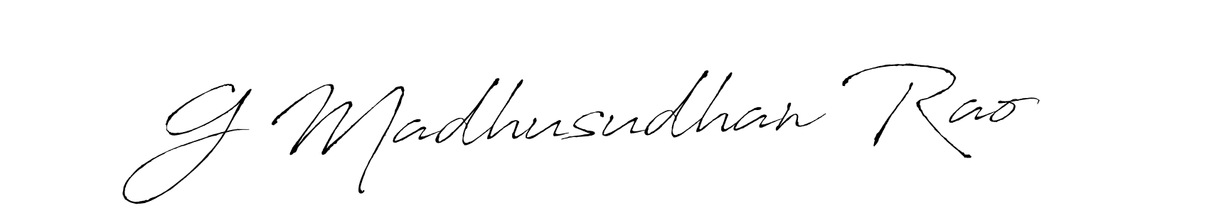 It looks lik you need a new signature style for name G Madhusudhan Rao. Design unique handwritten (Antro_Vectra) signature with our free signature maker in just a few clicks. G Madhusudhan Rao signature style 6 images and pictures png