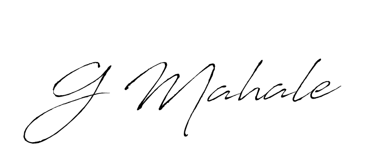 Use a signature maker to create a handwritten signature online. With this signature software, you can design (Antro_Vectra) your own signature for name G Mahale. G Mahale signature style 6 images and pictures png