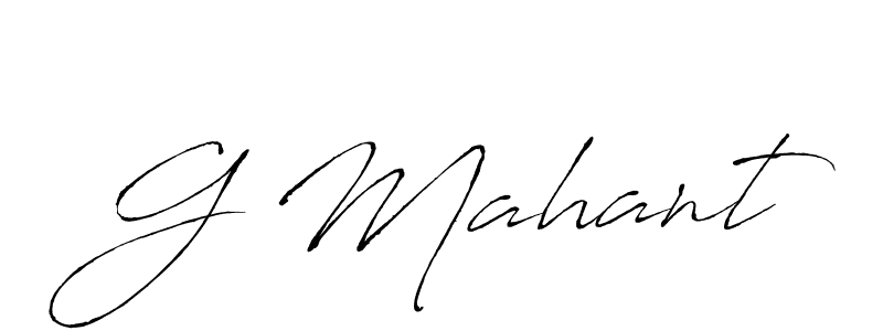 Antro_Vectra is a professional signature style that is perfect for those who want to add a touch of class to their signature. It is also a great choice for those who want to make their signature more unique. Get G Mahant name to fancy signature for free. G Mahant signature style 6 images and pictures png