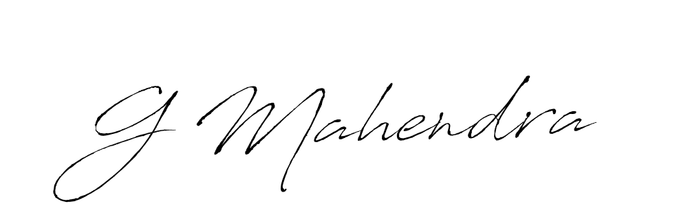 Also we have G Mahendra name is the best signature style. Create professional handwritten signature collection using Antro_Vectra autograph style. G Mahendra signature style 6 images and pictures png