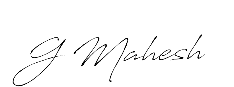 How to make G Mahesh name signature. Use Antro_Vectra style for creating short signs online. This is the latest handwritten sign. G Mahesh signature style 6 images and pictures png
