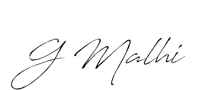 Also we have G Malhi name is the best signature style. Create professional handwritten signature collection using Antro_Vectra autograph style. G Malhi signature style 6 images and pictures png