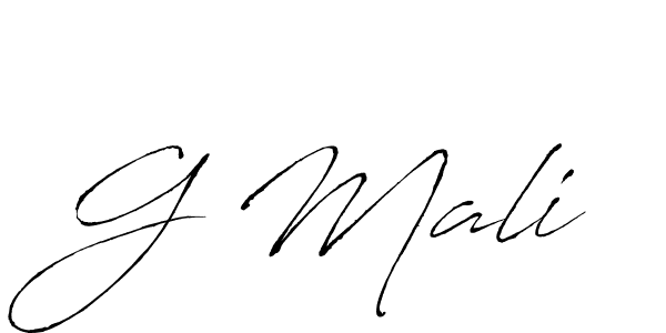 if you are searching for the best signature style for your name G Mali. so please give up your signature search. here we have designed multiple signature styles  using Antro_Vectra. G Mali signature style 6 images and pictures png