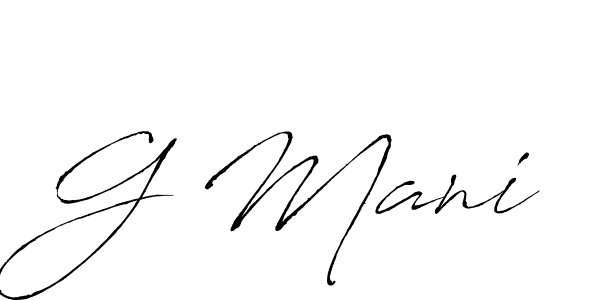 The best way (Antro_Vectra) to make a short signature is to pick only two or three words in your name. The name G Mani include a total of six letters. For converting this name. G Mani signature style 6 images and pictures png