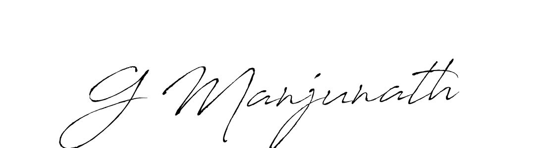 How to make G Manjunath signature? Antro_Vectra is a professional autograph style. Create handwritten signature for G Manjunath name. G Manjunath signature style 6 images and pictures png
