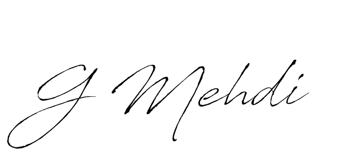 Use a signature maker to create a handwritten signature online. With this signature software, you can design (Antro_Vectra) your own signature for name G Mehdi. G Mehdi signature style 6 images and pictures png