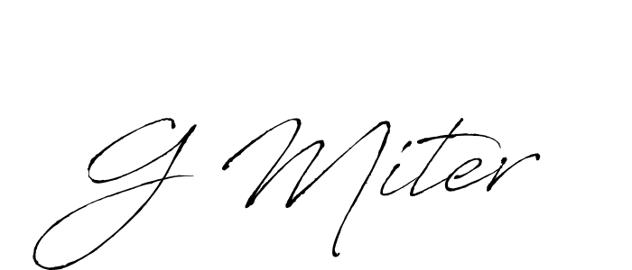 It looks lik you need a new signature style for name G Miter. Design unique handwritten (Antro_Vectra) signature with our free signature maker in just a few clicks. G Miter signature style 6 images and pictures png