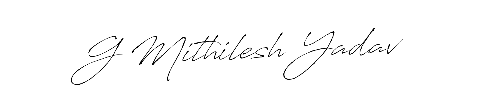 Make a beautiful signature design for name G Mithilesh Yadav. Use this online signature maker to create a handwritten signature for free. G Mithilesh Yadav signature style 6 images and pictures png