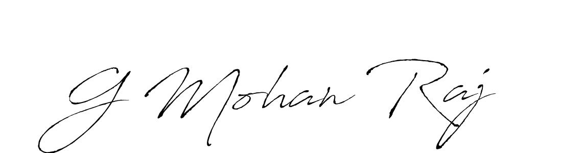 Similarly Antro_Vectra is the best handwritten signature design. Signature creator online .You can use it as an online autograph creator for name G Mohan Raj. G Mohan Raj signature style 6 images and pictures png