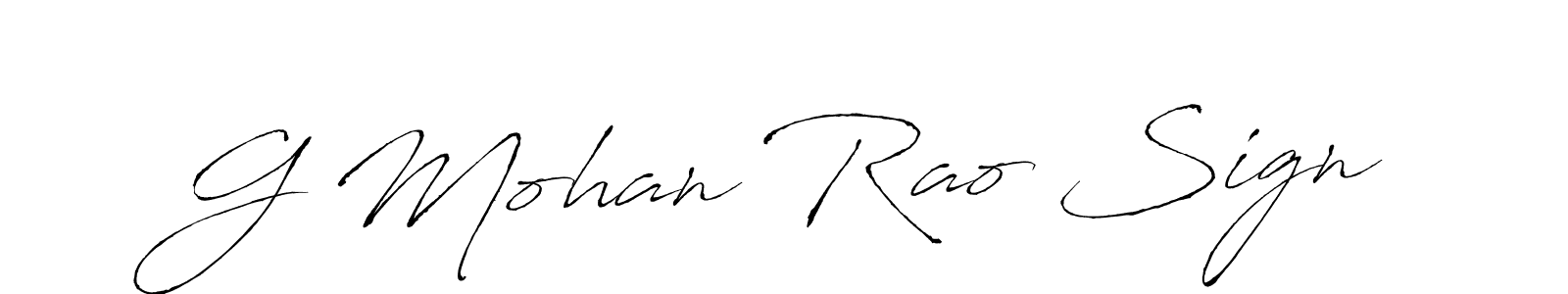 Use a signature maker to create a handwritten signature online. With this signature software, you can design (Antro_Vectra) your own signature for name G Mohan Rao Sign. G Mohan Rao Sign signature style 6 images and pictures png