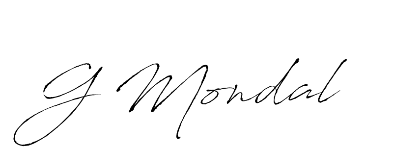 Make a beautiful signature design for name G Mondal. Use this online signature maker to create a handwritten signature for free. G Mondal signature style 6 images and pictures png