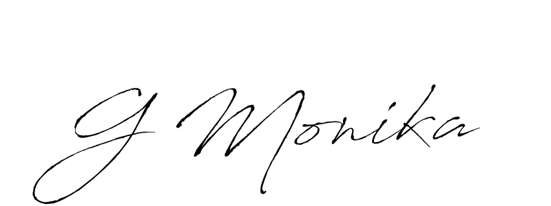Also You can easily find your signature by using the search form. We will create G Monika name handwritten signature images for you free of cost using Antro_Vectra sign style. G Monika signature style 6 images and pictures png