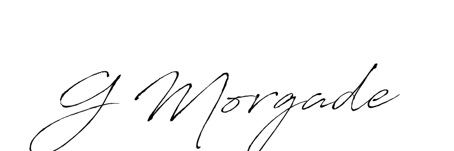 G Morgade stylish signature style. Best Handwritten Sign (Antro_Vectra) for my name. Handwritten Signature Collection Ideas for my name G Morgade. G Morgade signature style 6 images and pictures png